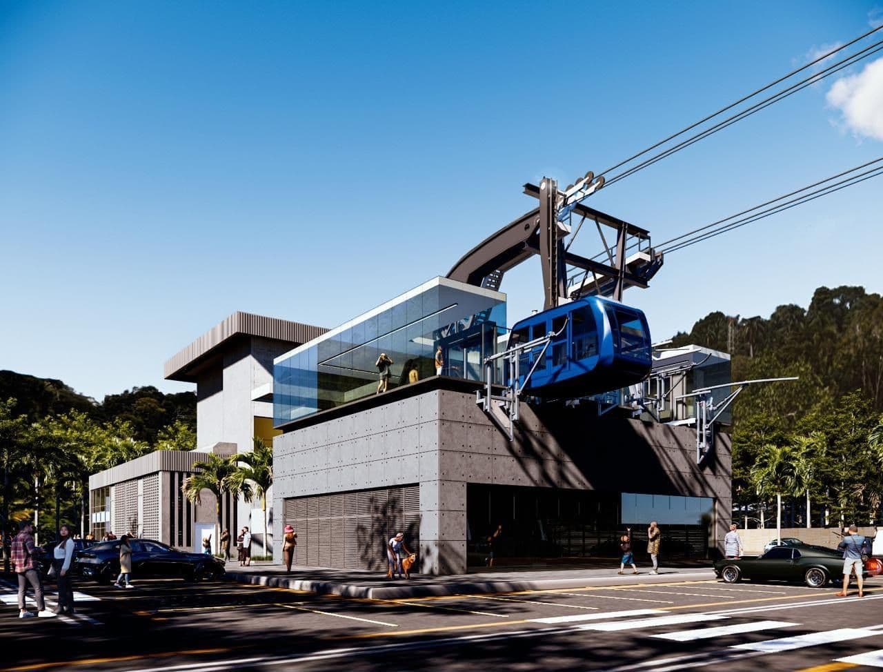 Puerto Plata se prepara para estrenar un teleférico con capacidad para 55 pasajeros por cabina
